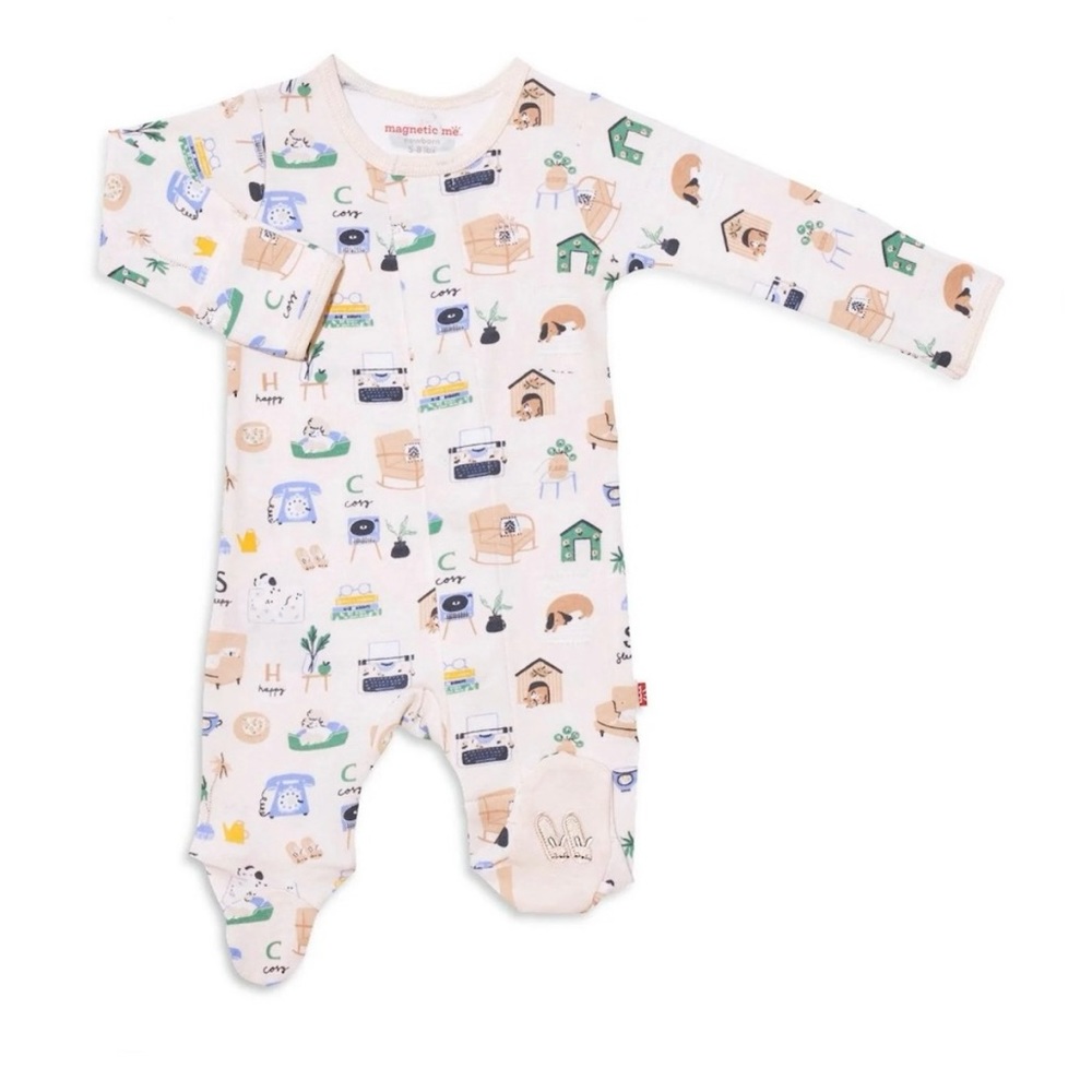 NWT Magnetic Me Cozy Days Organic Cotton Footie (3-6M)